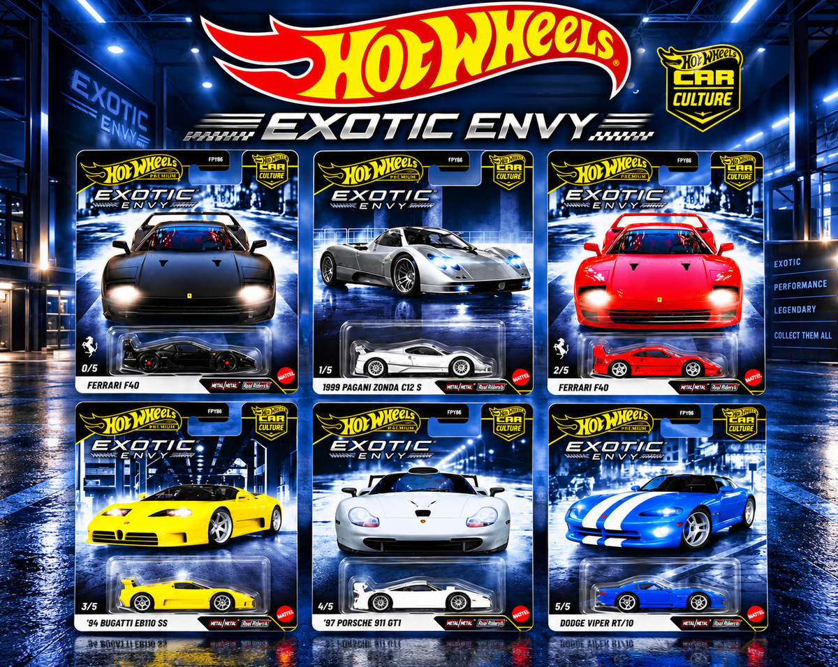 [PRE-ORDER] Estimated Arrival Spring 2027 | HOT WHEELS EXOTIC ENVY 1:64 Car Culture 2027 B Case Release