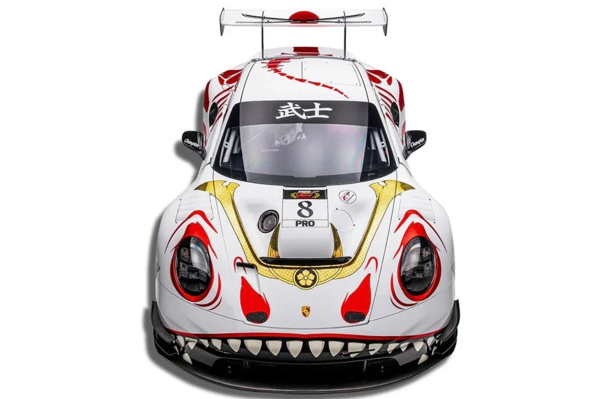 PRE-ORDER-Arrives January 31st, 2027| Spark 1:64 Porsche 911 GT3 R #8 AO Racing " Bushi Rexy" Suzuka | $34.99