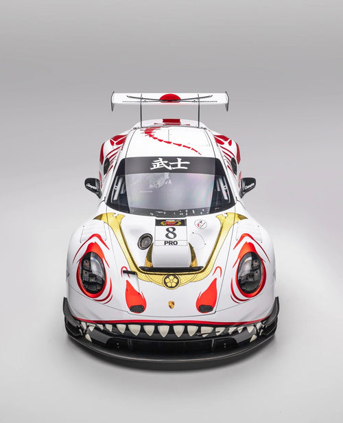 PRE-ORDER-Arrives January 31st, 2027| Spark 1:64 Porsche 911 GT3 R #8 AO Racing " Bushi Rexy" Suzuka | $34.99