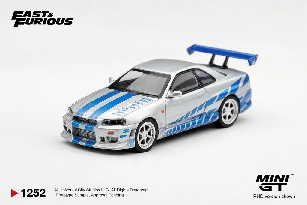 PRE-ORDER | MINI GT x Fast & Furious Nissan Skyline GT-R C-West=Brian O' Conner/ Dodge Charger "Fast Five" Dominic Toretto