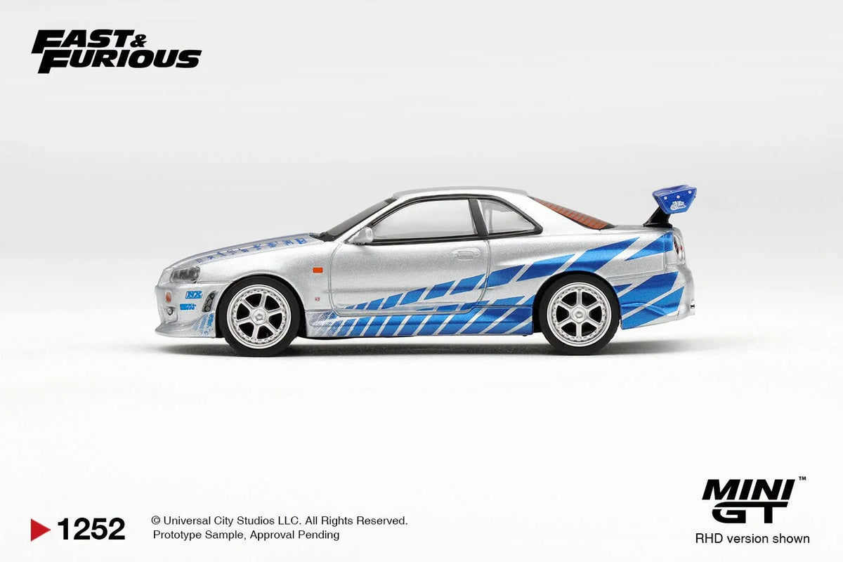 PRE-ORDER | MINI GT x Fast & Furious Nissan Skyline GT-R C-West=Brian O' Conner/ Dodge Charger "Fast Five" Dominic Toretto