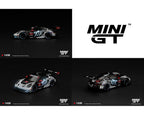 [PRE-ORDER] Estimated arrival April 2027| Mini GT 1:64 Porsche 911 GT3 R (992) #77 AO Racing “Skeleton Rexy” 2026 IMSA Petit Le Mans – (Glow in the Dark) – Limited Edition