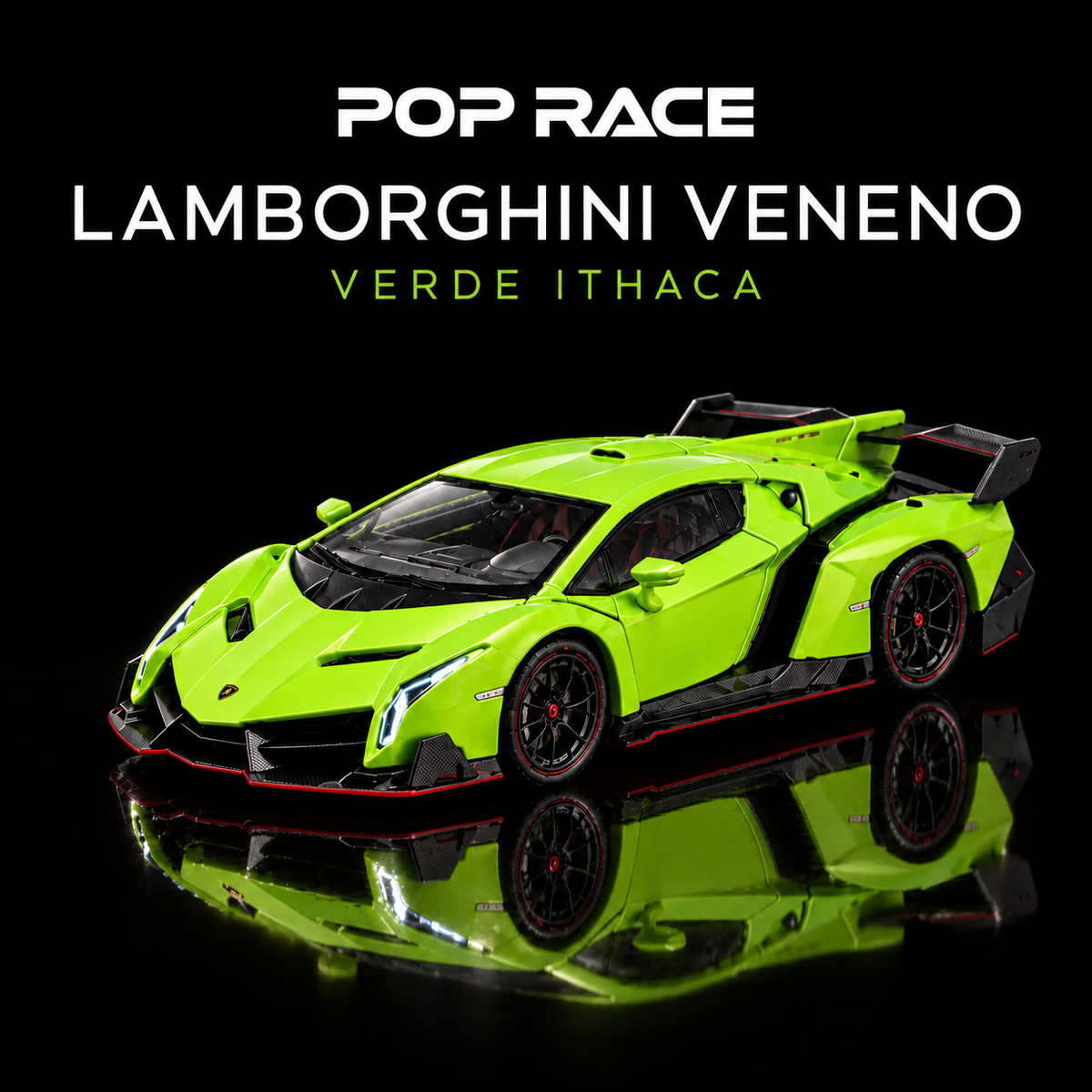 [PRE-ORDER] Arrival Timing in June 2027 or later. Pop Race Lamborghini Veneno – Verde Ithaca